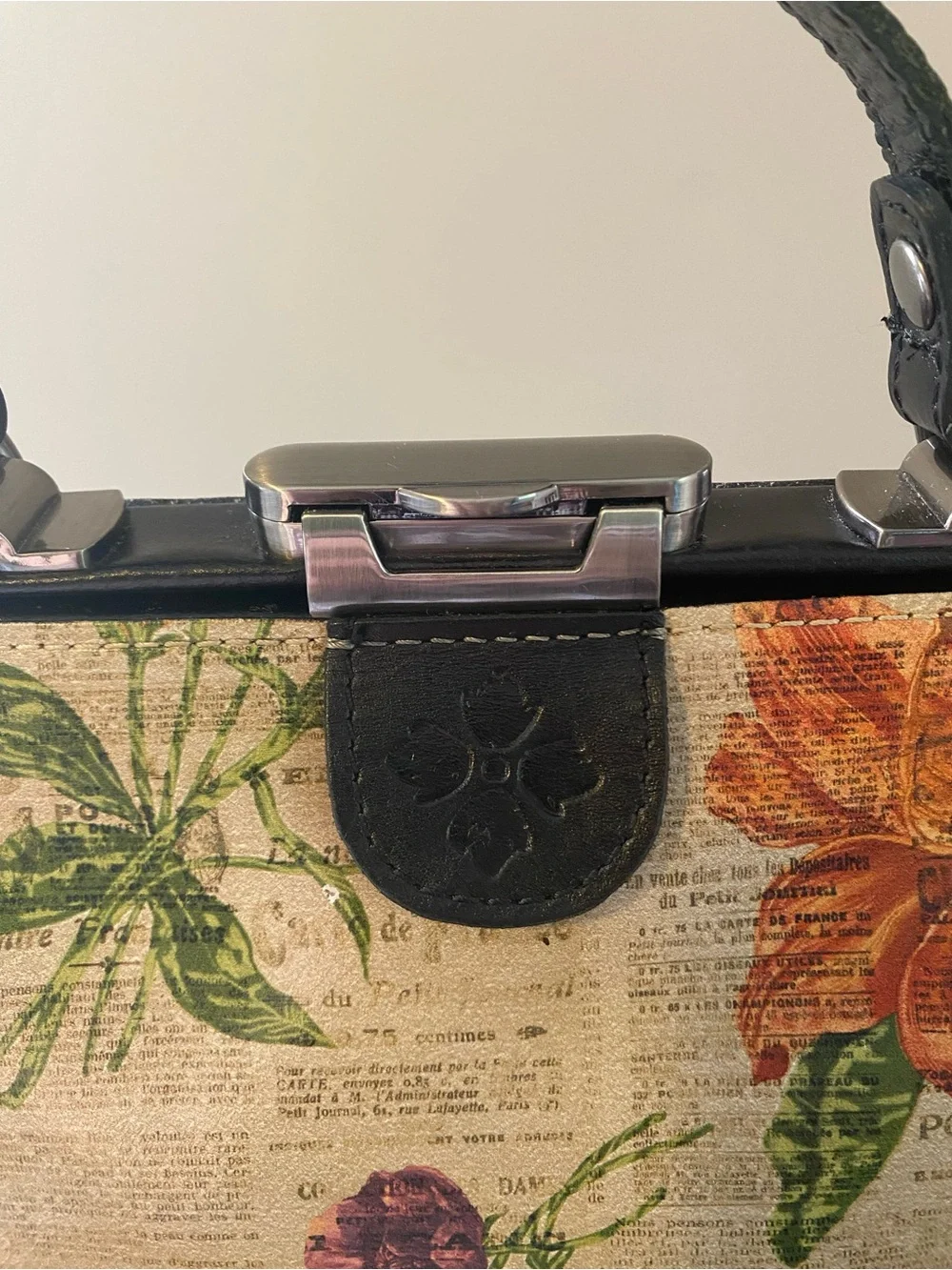Patricia Nash Gracchi Frame Satchel with Crossbody Strap